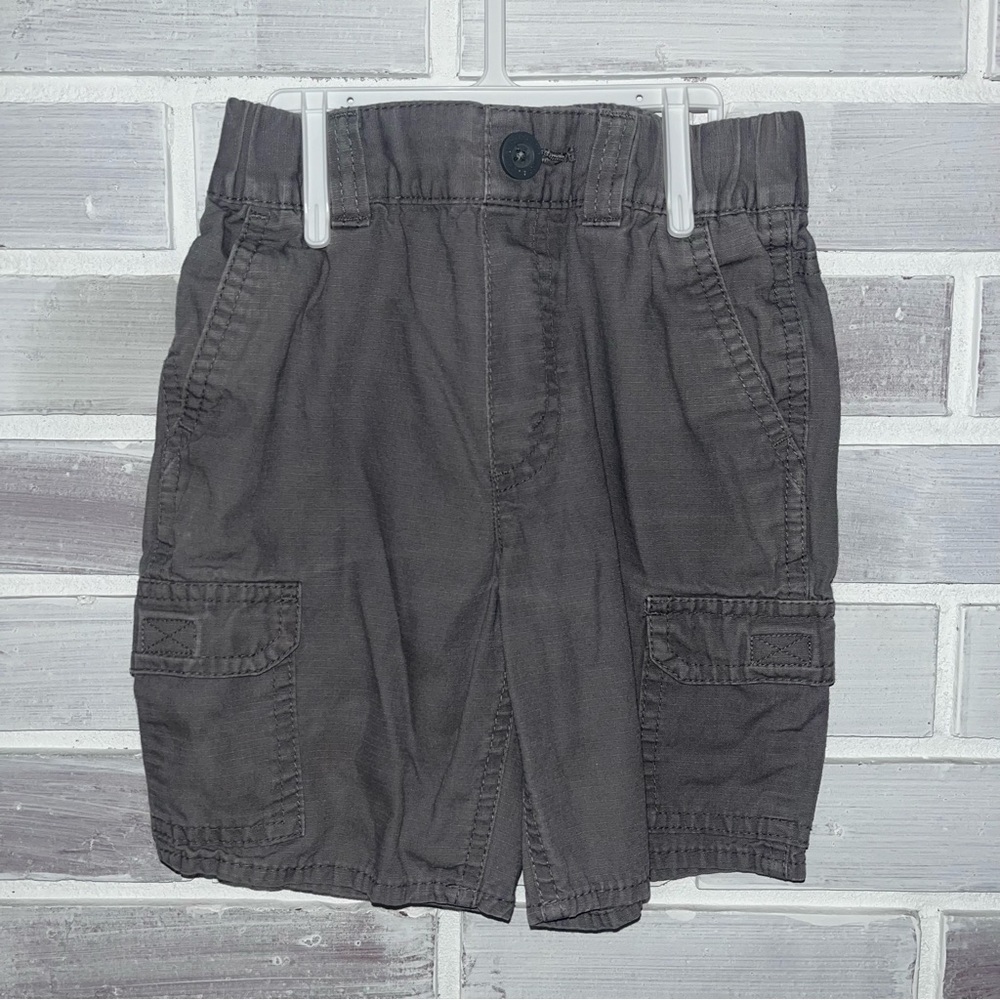 Kids Charcoal Cargo Shorts
